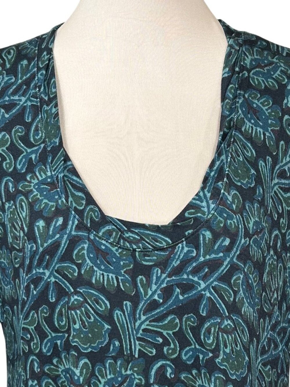 Natural Life NWT Green Blue Floral Soft Lightweight Dress Size S - Picture 6 of 11